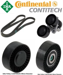 INA + Contitech Drive Belt Kit BMW 135i 08-10, 335i/xi/xDrive 07-10, 335is 11-13 - Picture 1 of 4