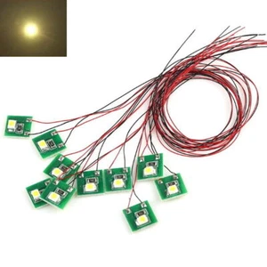 LED Hausbeleuchtung Beleuchtung warmweiß mit Kabel 12-19V Häuser 10 Stück S206 - Bild 1 von 6