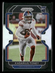 2021 Chronicles Kadarius Toney #PB-11 Prizm BLACK SILVER Prizm RC Giants - Picture 1 of 2