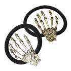 4 Pcs Scrunchie-Haarspange Mit Totenkopf-Hand Haarspangen Für Mädchen