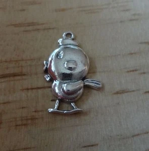 Sterling Silber 20x13mm Huhn skurril süß Küken Charm - Bild 1 von 3