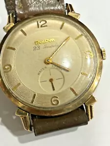 Bulova (1959) 23 Jewels Uhr 10k RGP Goldgehäuse 35mm läuft einwandfrei org.Krone - Bild 1 von 6