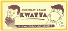 Buvard BOISSON / CACAO & CHOCOLAT / KWATTA illustrateur Hervé MORVAN