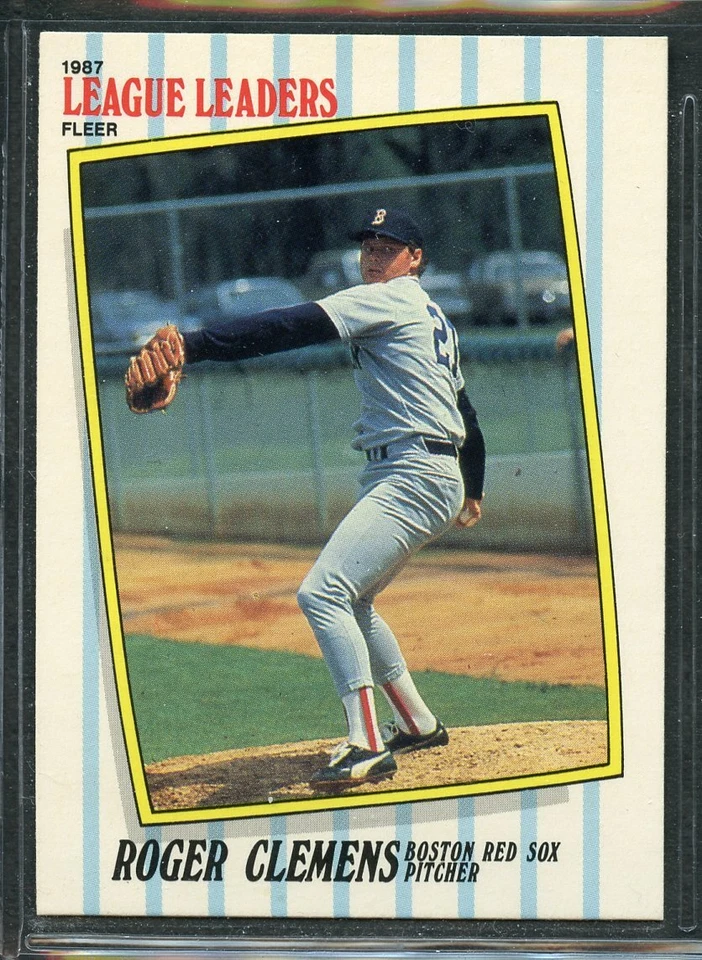1987 Fleer Baseball League Leaders - #10 - Roger Clemens - Boston Red Sox - Image 1 of 1