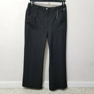 St John Sport Damenhose Hose breites Bein gerade hoch Gr. 10 dunkle Kette - Bild 1 von 12