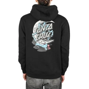 Santa Cruz Crescent Bone Hand Pullover Hoodie - Black - Picture 1 of 5