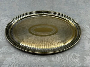 BANDEJA ANTIGUA 29x22cm LATÓN PLATEADO - Imagen 1 de 5