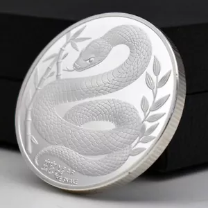 Australia 2025 Año de la Serpiente Moneda Desafío Plata Medalla Conmemorativa Carlos III - Imagen 1 de 12