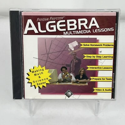 Personal Professor : Algebra Multimedia Lessons (Sealed CD-ROM, 1997) - Image 1 of 2