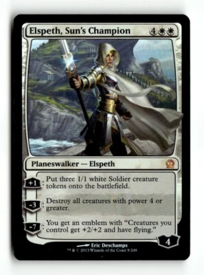 MTG | Elspeth, Sun's Champion | Theros | Foil | Moderately Played | English - Image 1 of 3