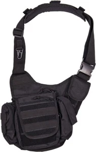 Mil-Tec Multi-Function Sling Bag Black With Adjustable Shoulder Strap - 13726502 - Picture 1 of 1