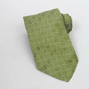 Corbata Brooks Brothers 346 verde tejida a rayas seda para hombre EE. UU. - Imagen 1 de 4