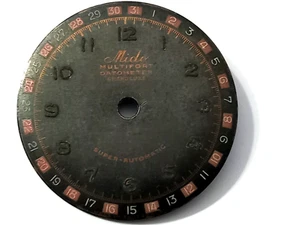 Extrem Rare MIDO Multifort Datometer Roulette Dial For Cal D 917 Size: 28 mm - Picture 1 of 10