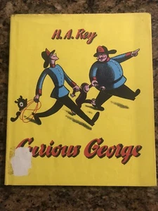 Curious George by H. A. Rey Vintage Book Hardcover Yellow - Bild 1 von 2