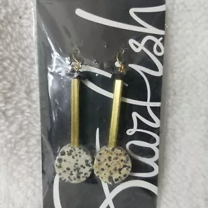 Orecchini a goccia con pietra tono oro progetto Starfish - Foto 1 di 2