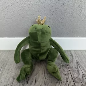 Jellycat Frederick Frog Prince Gold Crown Plush - Rare & Retired Collection - Picture 1 of 6