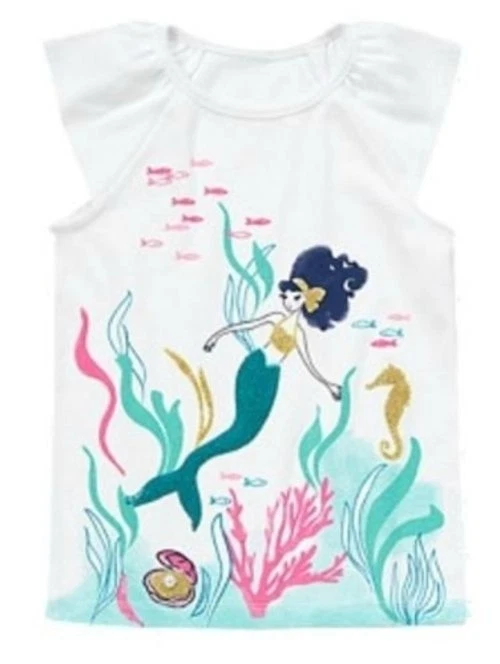 NEW Gymboree MERMAID PARTY 4 5 6 8 Sparkle Mermaid Tee Shirt Top Twin - Image 1 of 1