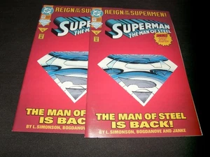 SUPERMAN THE MAN OF STEEL REIGN OF THE SUPERMEN! DC COMICS 1993 (2) BÜCHER - Bild 1 von 5