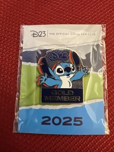 D23 Gold Member 2025 Regalo - Pin de puntada - Prendedor exclusivo del Club de fans de Disney - Imagen 1 de 1