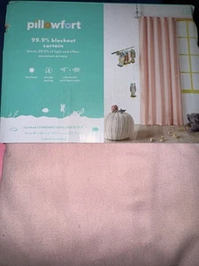 Pillowfort Blackout Curtain Panel 84in Long 42in Wide Pink NEW - Picture 1 of 1