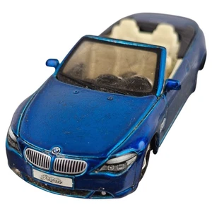 Maisto BMW 645 Ci Elite Playerz EA Blue Sport Car 1:64 Rubber Tyres Good Diecast - Picture 1 of 14