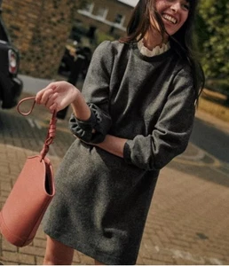 sezane valeria graues Wollminikleid Gr.36 Brustumfang 35 Zoll - Bild 1 von 5