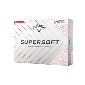 Callaway Golf Ball SUPERSFOT 25 RED SPLATTER 1 Dozen (12 Pieces) 2 Piece Constru - Picture 1 of 4