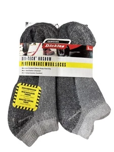 New Dickies Men’s Performance Work Dri-Tech No Show Socks 5-Pair Shoe Size 6-12 - Picture 1 of 4