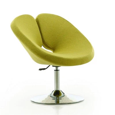 Manhattan Comfort Perch Fabric Height Adjustable Chair in Green - Image 1 of 4