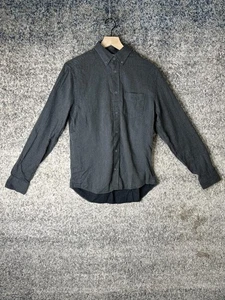 Camicia Acne Studios uomo piccola grigio scuro Isherwood Melt vestibilità classica abbottonata - Foto 1 di 7