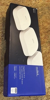 Eero Pro 6 AX4200 K010311 Tri-Band Wi-Fi 6 Mesh Wi-Fi System (3-pack) Open Box - Image 1 of 4