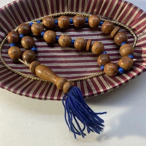 Libanesische Syrische Holz Misbaha Gebet Sorgen Perlen Groß - Bild 1 von 16