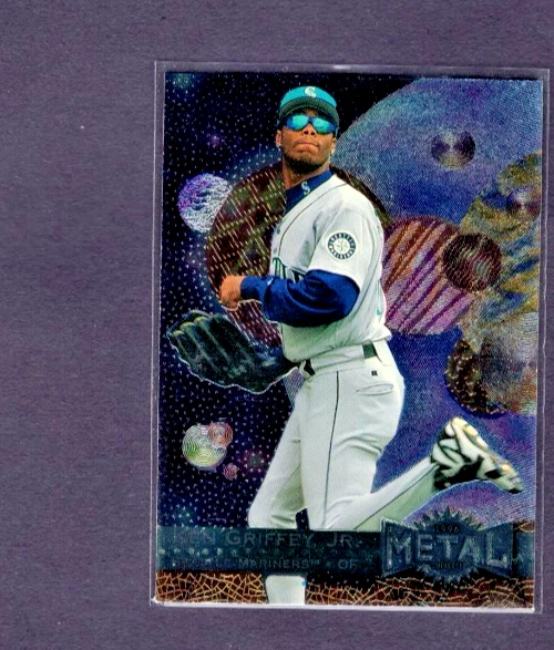 1996 SKYBOX METAL UNIVERSE #107 KEN GRIFFEY JR MARINERS ICONIC CARD GREAT SHAPE - Image 1 of 1