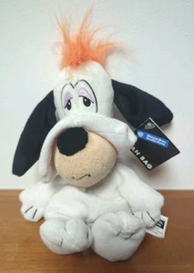 Vintage Warner Brothers Store Droopy Plush 8" Beanbag Basset Hound Toy Dog Tags - Picture 1 of 24