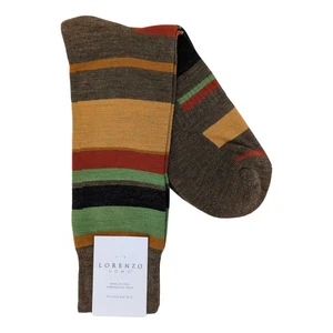 Lorenzo Uomo mehrfarbige Socken mit gepolsterter Sohle aus Merinowollmischung - Bild 1 von 1