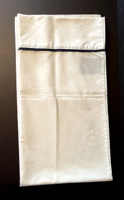 Ralph Lauren King одиночный наволочка белый хлопок с черной отделкой 21 «x 39,5» новый - Изображение 1 из 3