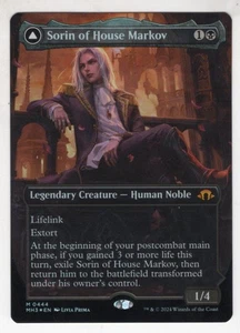 Magic The Gathering Modern Horizons 3 Foil Mythic Card #444 Sorin of House Markov (sin fronteras) - Imagen 1 de 1
