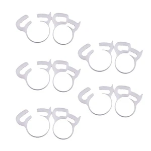 Abrazaderas de manguera de liberación rápida 10 piezas clips selladores ajustables - 18,8-20,6 (blanco) - Imagen 1 de 11