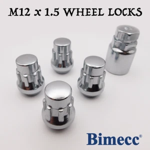 Tuercas para rueda de bloqueo M12x1.5 cerradas Bimecc cromo - Mazda MX-5 Mk1, Mk2, Mk3, Mk4 - Imagen 1 de 9