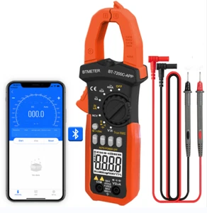 Messgerät Zangenamperemeter Stromzange Ampere DC/AC Meter Ohmmeter APP CAT III - Bild 1 von 10