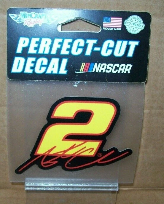 AUSTIN CINDRIC #2 AMARILLO NASCAR WINCRAFT 4X4 CALCOMANÍA HOJA PEGATINA ¡¡NUEVO!!! Foto 1 de 1