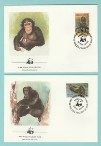 4 FIRST DAY STAMP COVERS FOR WORLD WILDLIFE FUND  -  BELIZE  -  1983 - Picture 1 of 4