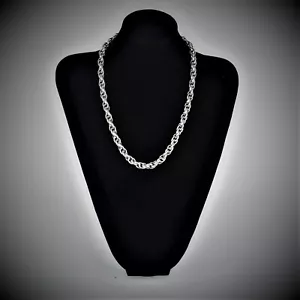 Collar de plata de joyería de acero inoxidable para hombres y mujeres moda - Imagen 1 de 1