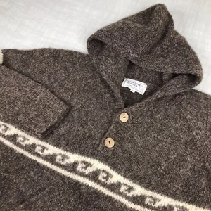 The Better Sweater Adult LARGE Sweater 100% Wool Hooded Jumper Homer Alaska - Picture 1 of 12