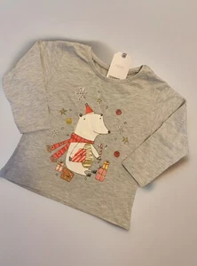 Next Baby Weihnachten Langarm T-Shirt Brandneu 6-9 Monate - Bild 1 von 1