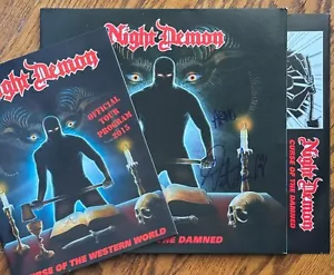 Livre de tournée SIGNÉ/W Malédiction des damnés par le démon de la nuit (LP-2015 Century USA) - Photo 1/6