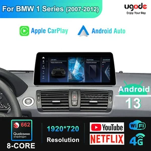 12.3" Android 13 Bildschirm CarPlay For BMW 1 er E81 E87 E82 Autoradio GPS 128G - Bild 1 von 10