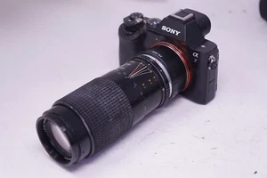 SONY E MOUNT ADAPTED Cosina 80-200MM ZOOM LENS A7 NEX A6000 - Picture 1 of 15