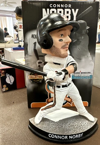 2023 Bowie Baysox Baltimore Orioles Connor Norby SGA Bobblehead New in Box Cover