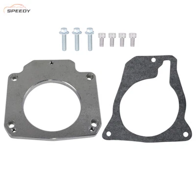 New Aluminum 4 Bolt to 3 Bolt Throttle Body Adapter Plate For LS Engine - Image 1 of 4
